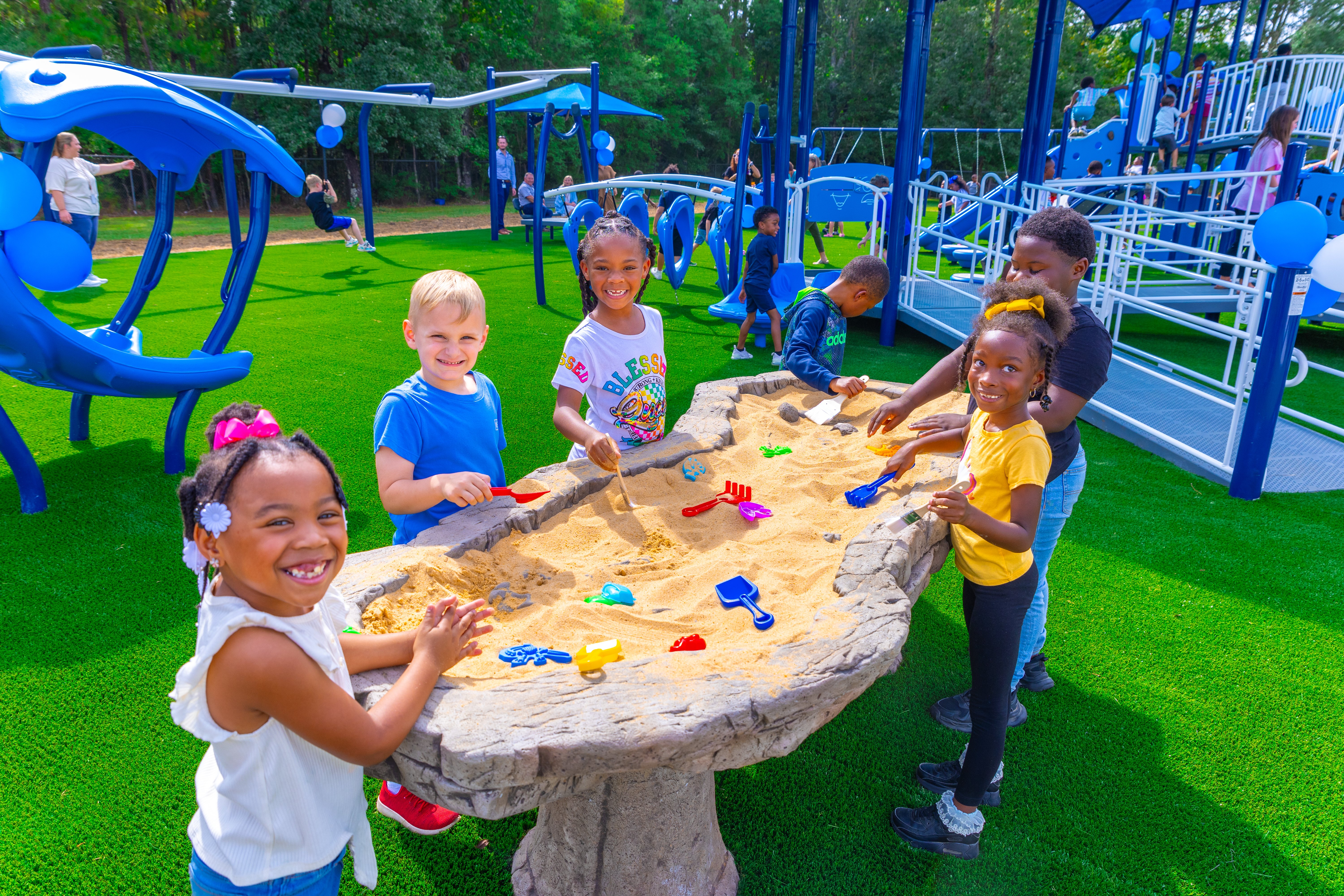 Sandbox Play at MS Healthy School Playground